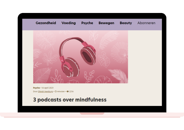 gezondNU, Mindfulnessbuddy, podcast 'Mindful werken'